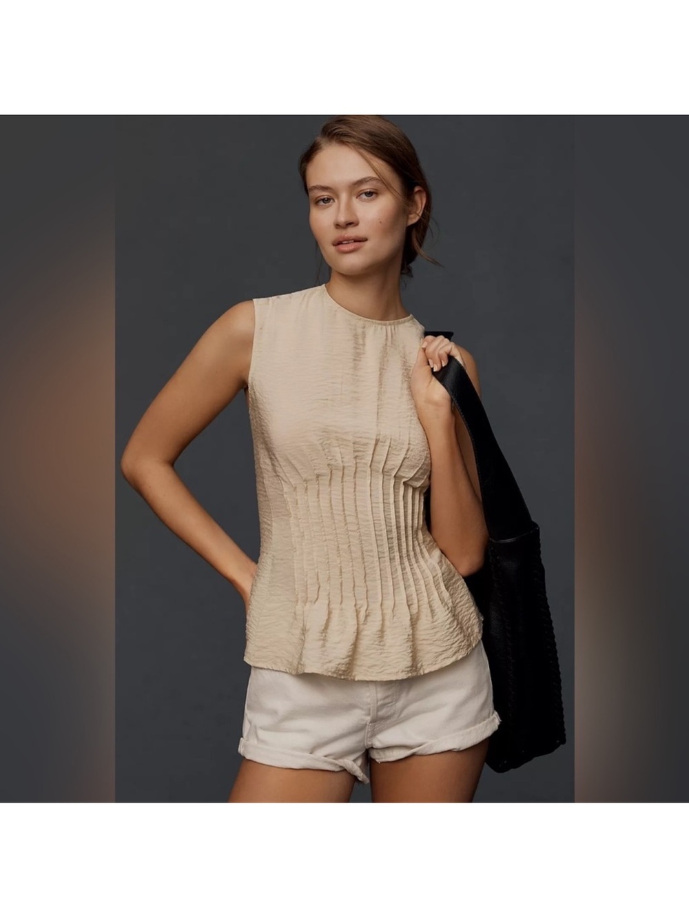 Anthropologie pleated blouse